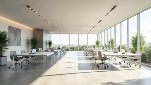 Aménager un open space : pourquoi le bureau blanc revient partout